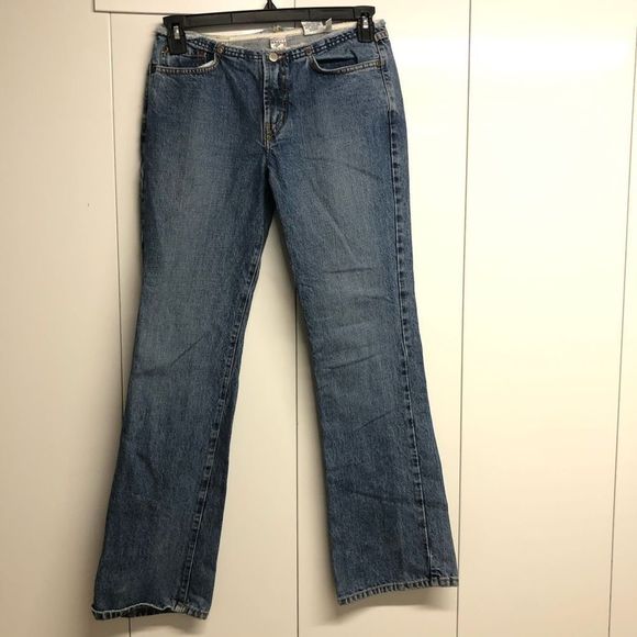 Lucky Brand Dungarees Frayed Top Denim Blue Jeans Size 6 - Picture 1 of 6